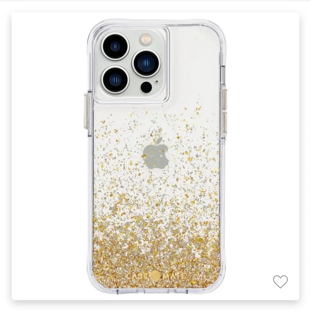 NWT Case-Mate iPhone 13 Pro Twinkle Ombre (Gold) Protective Case